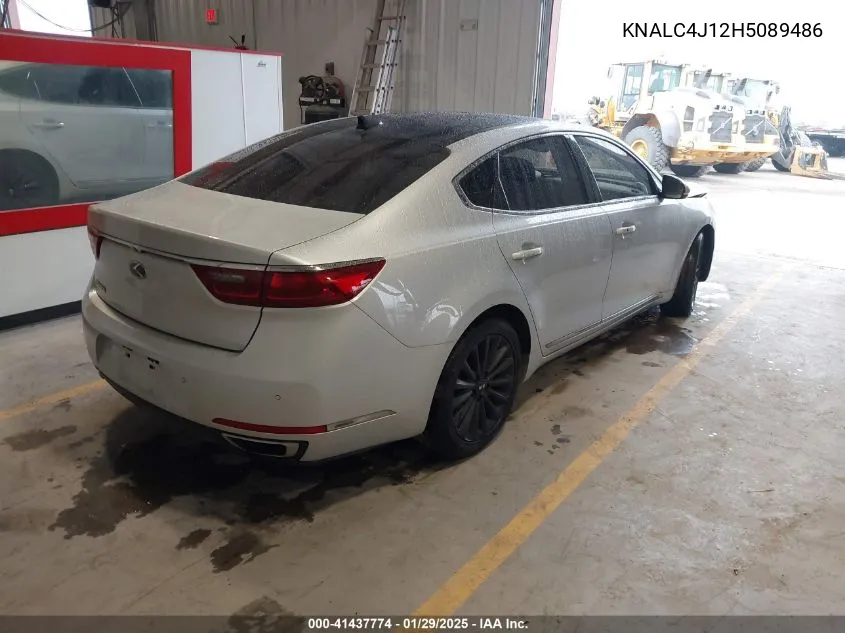 2017 Kia Cadenza Premium VIN: KNALC4J12H5089486 Lot: 41437774