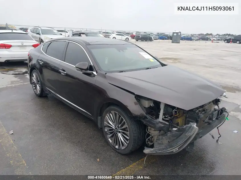 2017 Kia Cadenza Limited VIN: KNALC4J11H5093061 Lot: 41650849