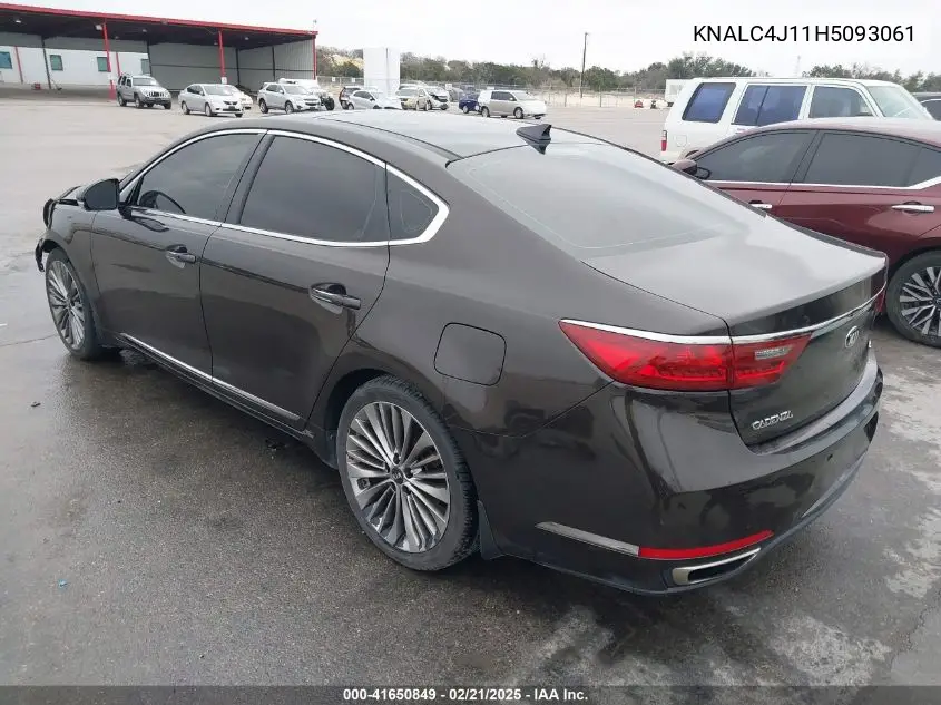 2017 Kia Cadenza Limited VIN: KNALC4J11H5093061 Lot: 41650849
