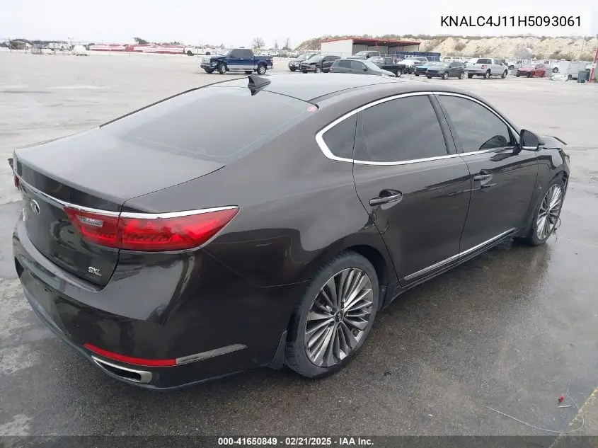2017 Kia Cadenza Limited VIN: KNALC4J11H5093061 Lot: 41650849