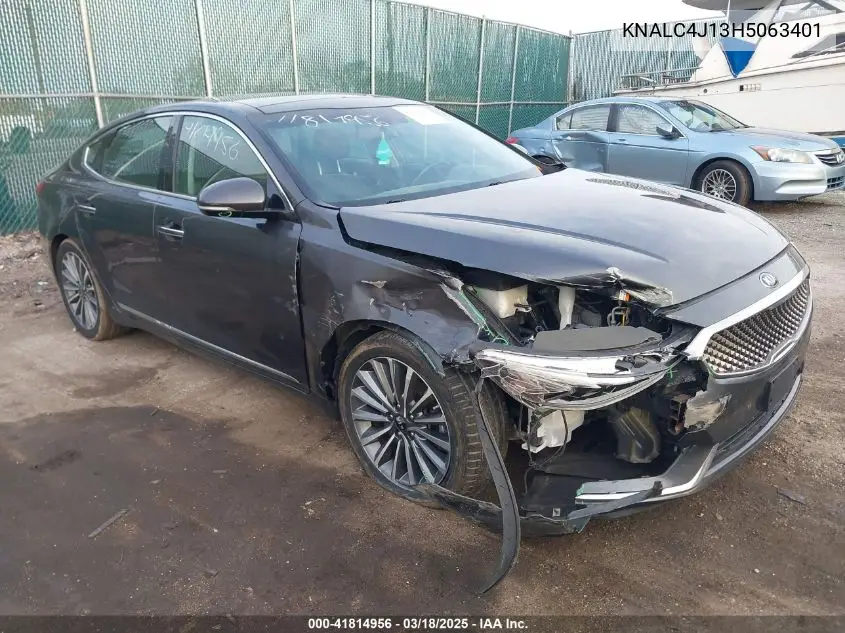 2017 Kia Cadenza Premium VIN: KNALC4J13H5063401 Lot: 41814956