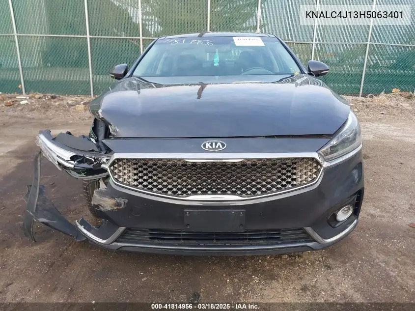 2017 Kia Cadenza Premium VIN: KNALC4J13H5063401 Lot: 41814956