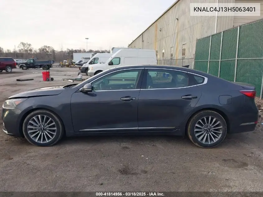 2017 Kia Cadenza Premium VIN: KNALC4J13H5063401 Lot: 41814956