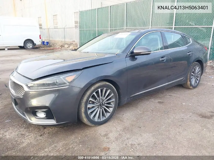 2017 Kia Cadenza Premium VIN: KNALC4J13H5063401 Lot: 41814956