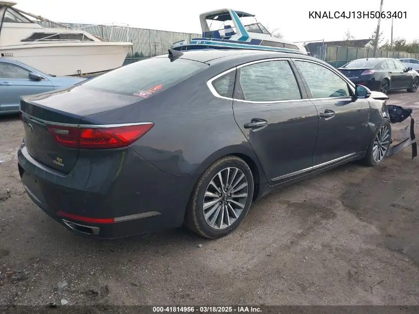 2017 Kia Cadenza Premium VIN: KNALC4J13H5063401 Lot: 41814956