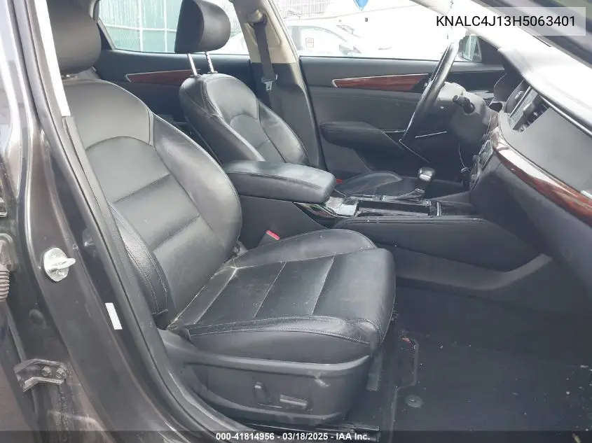 2017 Kia Cadenza Premium VIN: KNALC4J13H5063401 Lot: 41814956