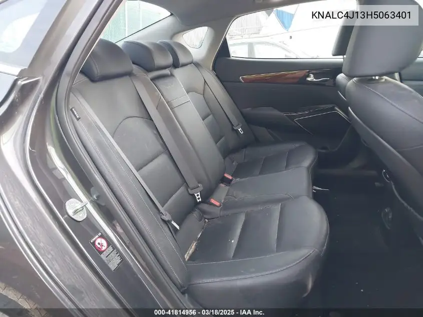 2017 Kia Cadenza Premium VIN: KNALC4J13H5063401 Lot: 41814956