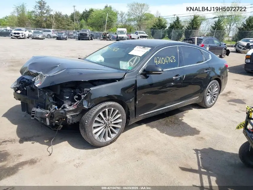 2017 Kia Cadenza Premium VIN: KNALB4J19H5072722 Lot: 42104763