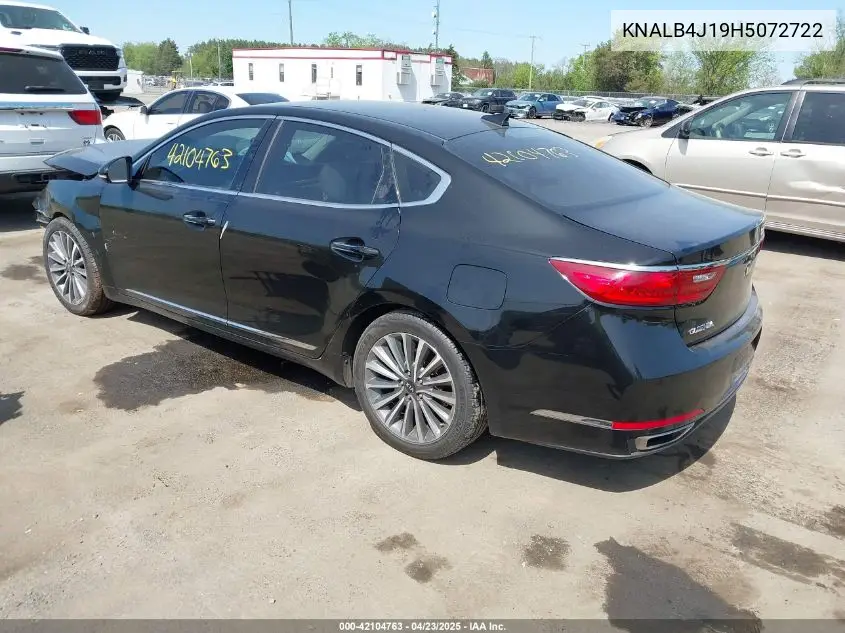 2017 Kia Cadenza Premium VIN: KNALB4J19H5072722 Lot: 42104763