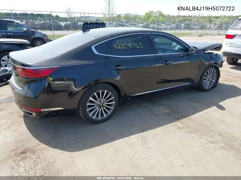 2017 Kia Cadenza Premium VIN: KNALB4J19H5072722 Lot: 42104763