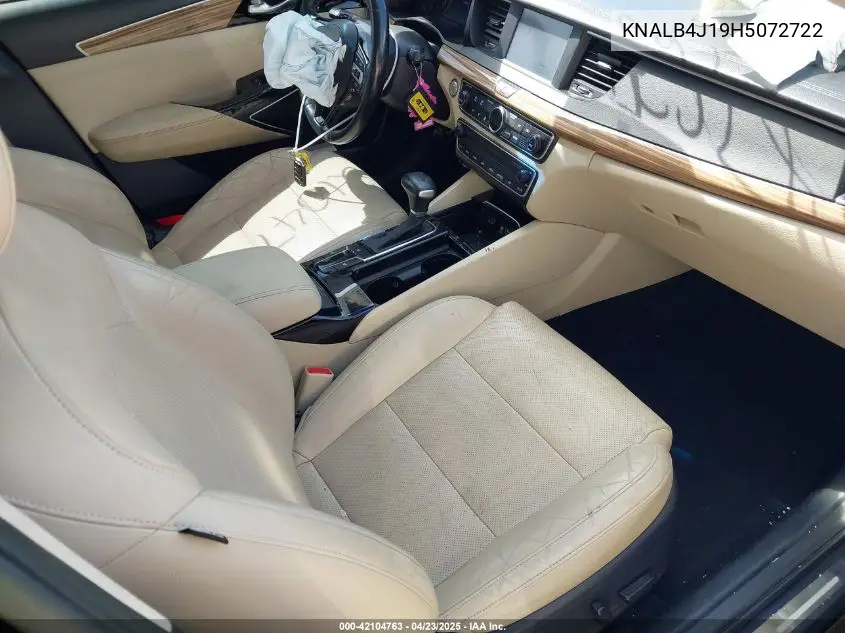 2017 Kia Cadenza Premium VIN: KNALB4J19H5072722 Lot: 42104763