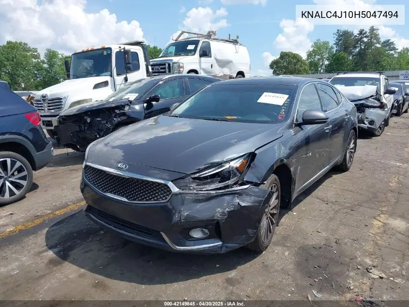 2017 Kia Cadenza Premium VIN: KNALC4J10H5047494 Lot: 42149845