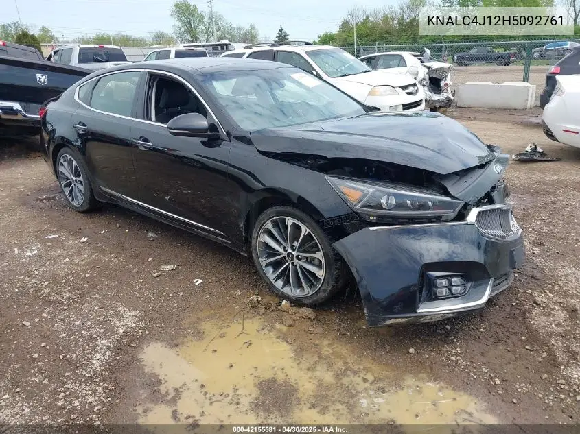 2017 Kia Cadenza Technology VIN: KNALC4J12H5092761 Lot: 42155581