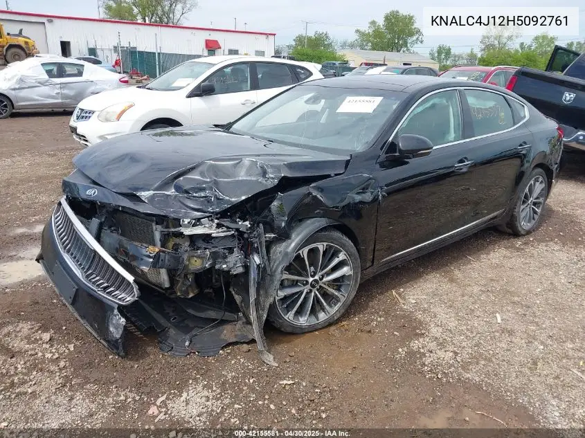 2017 Kia Cadenza Technology VIN: KNALC4J12H5092761 Lot: 42155581