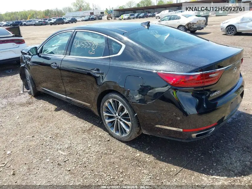 2017 Kia Cadenza Technology VIN: KNALC4J12H5092761 Lot: 42155581