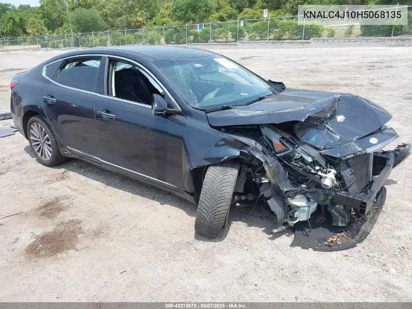 2017 Kia Cadenza Premium VIN: KNALC4J10H5068135 Lot: 42215872