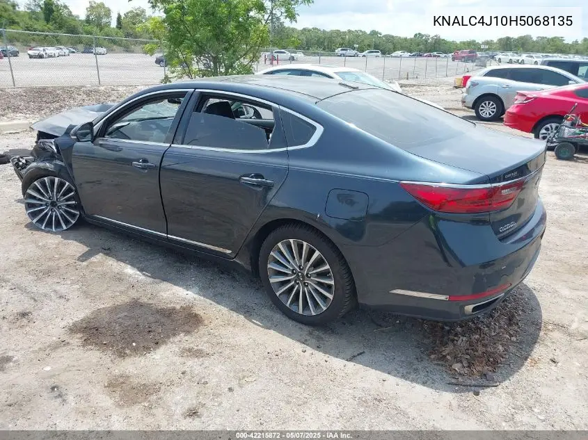 2017 Kia Cadenza Premium VIN: KNALC4J10H5068135 Lot: 42215872