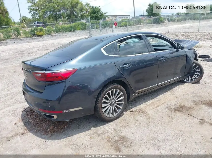 2017 Kia Cadenza Premium VIN: KNALC4J10H5068135 Lot: 42215872