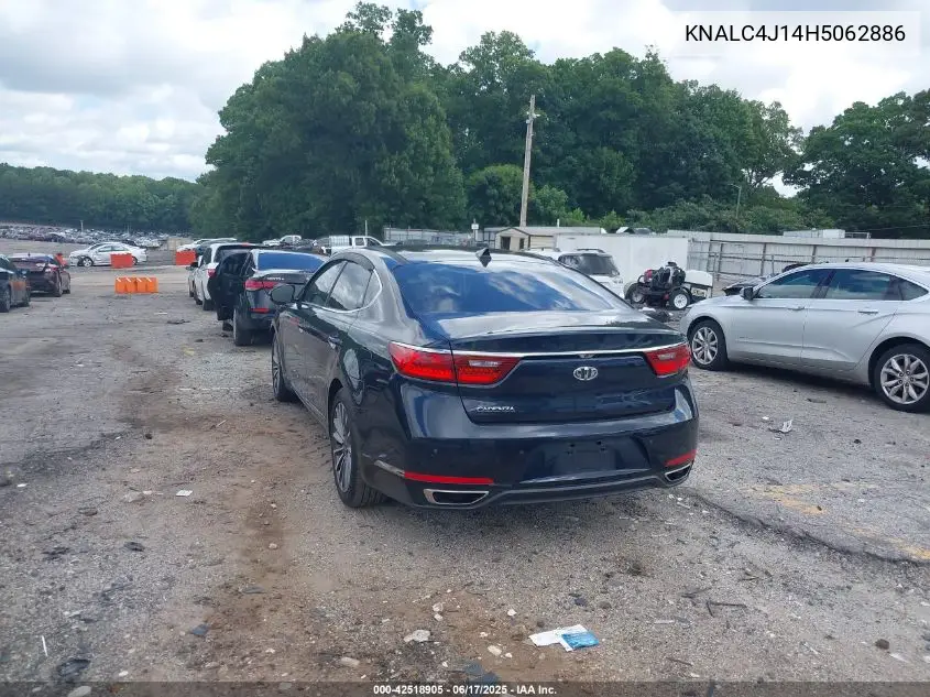 2017 Kia Cadenza Technology VIN: KNALC4J14H5062886 Lot: 42518905