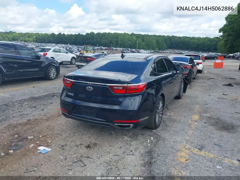 2017 Kia Cadenza Technology VIN: KNALC4J14H5062886 Lot: 42518905