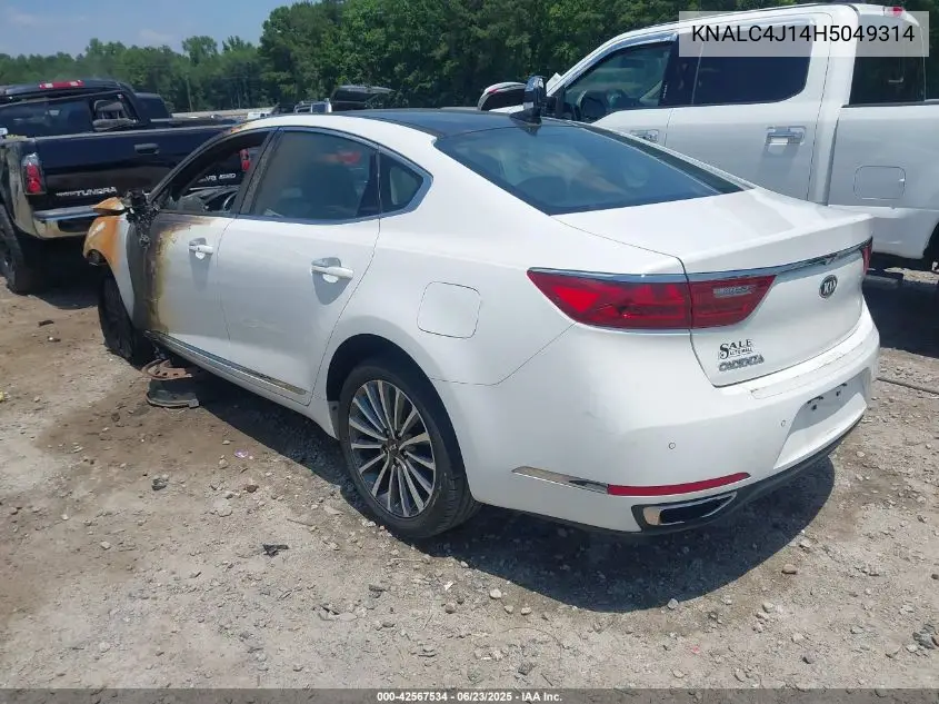2017 Kia Cadenza Premium VIN: KNALC4J14H5049314 Lot: 42567534