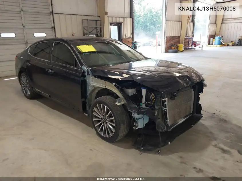 2017 Kia Cadenza Premium VIN: KNALC4J13H5070008 Lot: 42572743