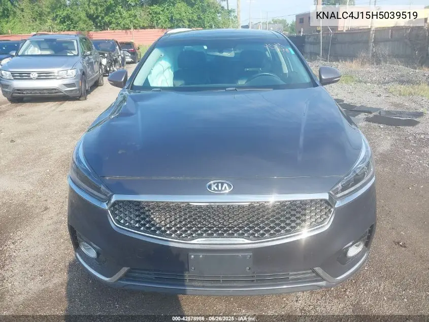2017 Kia Cadenza Premium VIN: KNALC4J15H5039519 Lot: 42578986