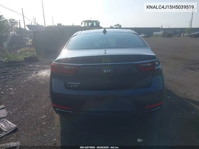2017 Kia Cadenza Premium VIN: KNALC4J15H5039519 Lot: 42578986