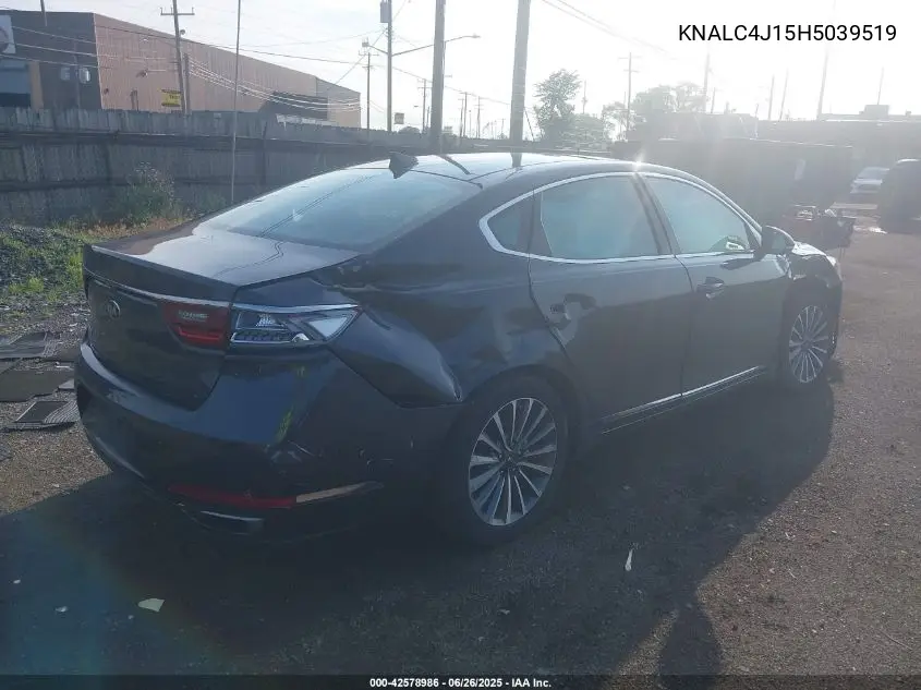 2017 Kia Cadenza Premium VIN: KNALC4J15H5039519 Lot: 42578986