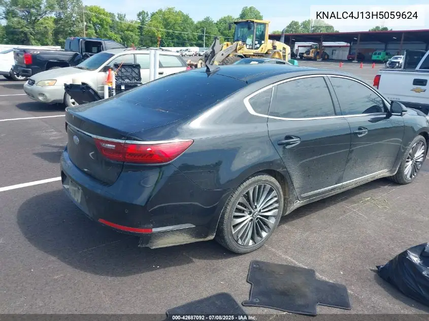 2017 Kia Cadenza Limited VIN: KNALC4J13H5059624 Lot: 42687092
