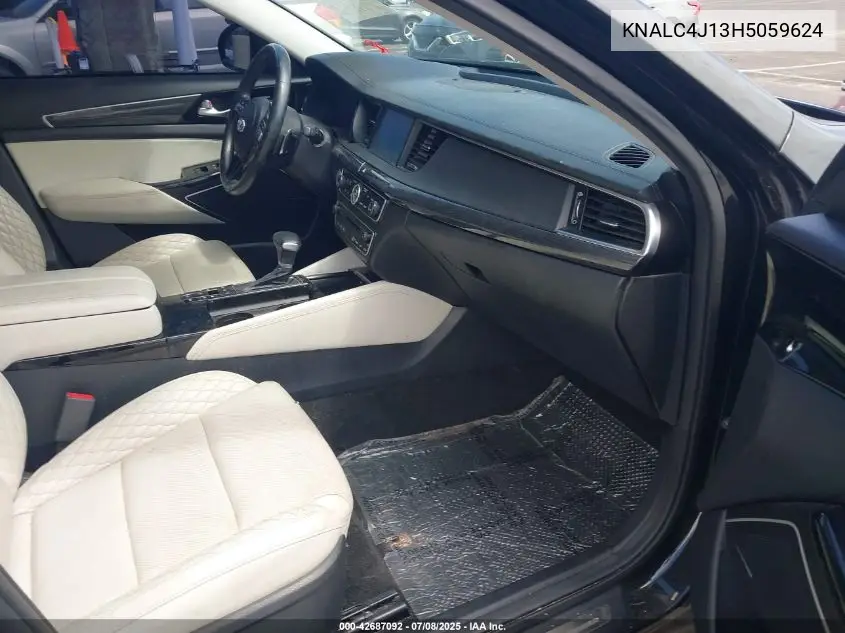 2017 Kia Cadenza Limited VIN: KNALC4J13H5059624 Lot: 42687092