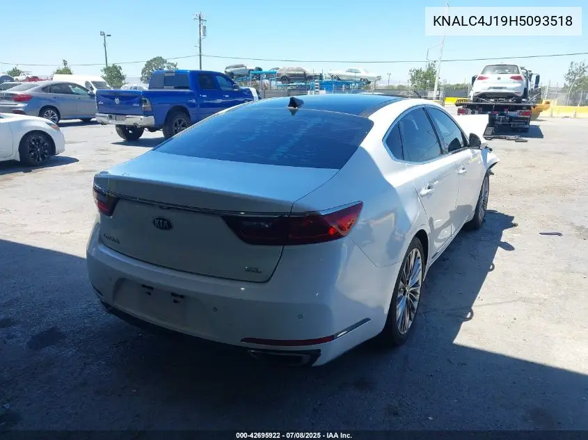 2017 Kia Cadenza Limited VIN: KNALC4J19H5093518 Lot: 42695922