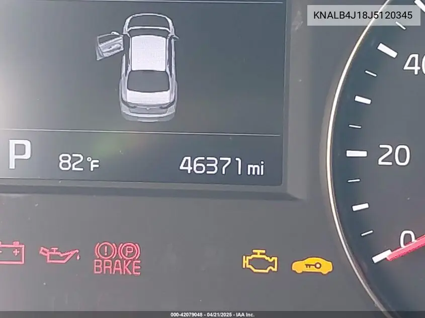 2018 Kia Cadenza Premium VIN: KNALB4J18J5120345 Lot: 42079048
