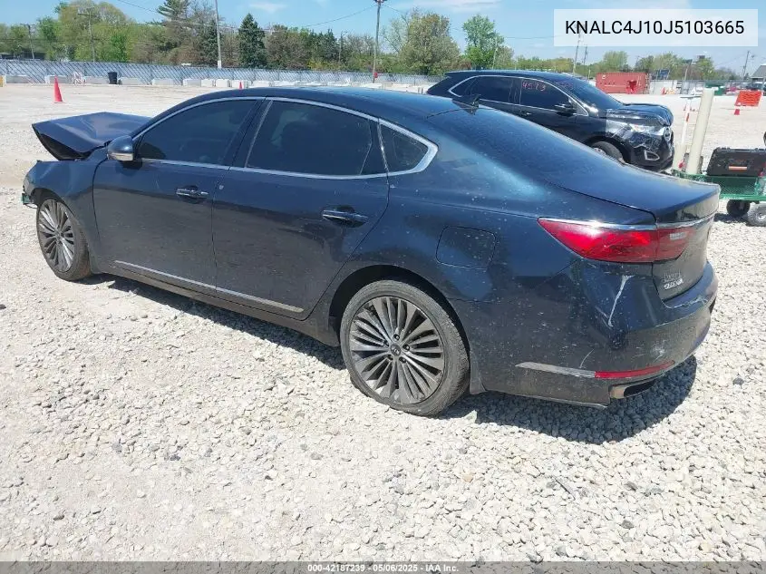 2018 Kia Cadenza Limited VIN: KNALC4J10J5103665 Lot: 42187239