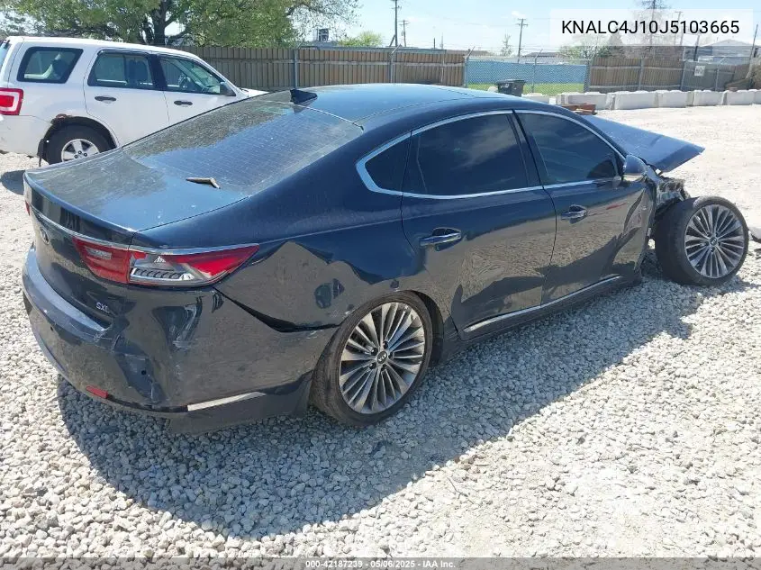 2018 Kia Cadenza Limited VIN: KNALC4J10J5103665 Lot: 42187239