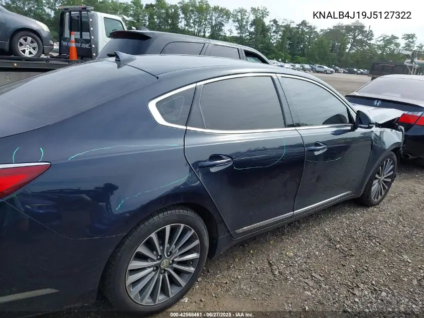 2018 Kia Cadenza Premium VIN: KNALB4J19J5127322 Lot: 42568461