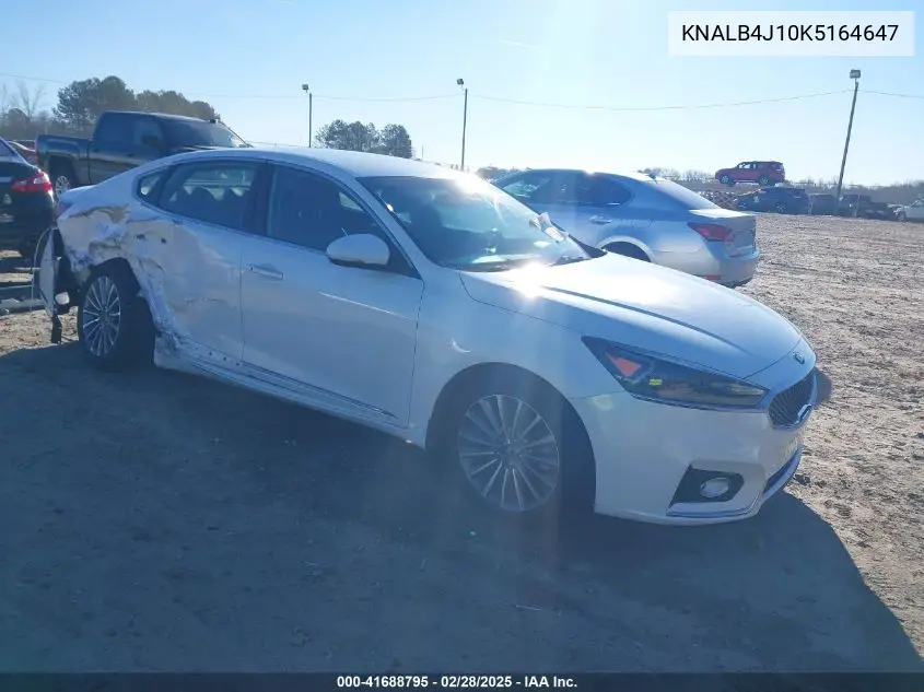 2019 Kia Cadenza Premium VIN: KNALB4J10K5164647 Lot: 41688795