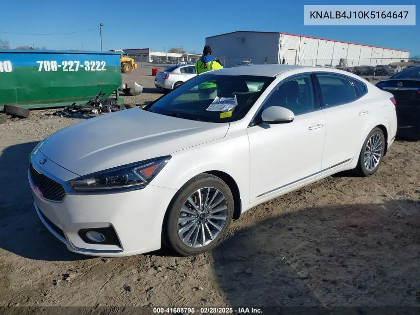 2019 Kia Cadenza Premium VIN: KNALB4J10K5164647 Lot: 41688795