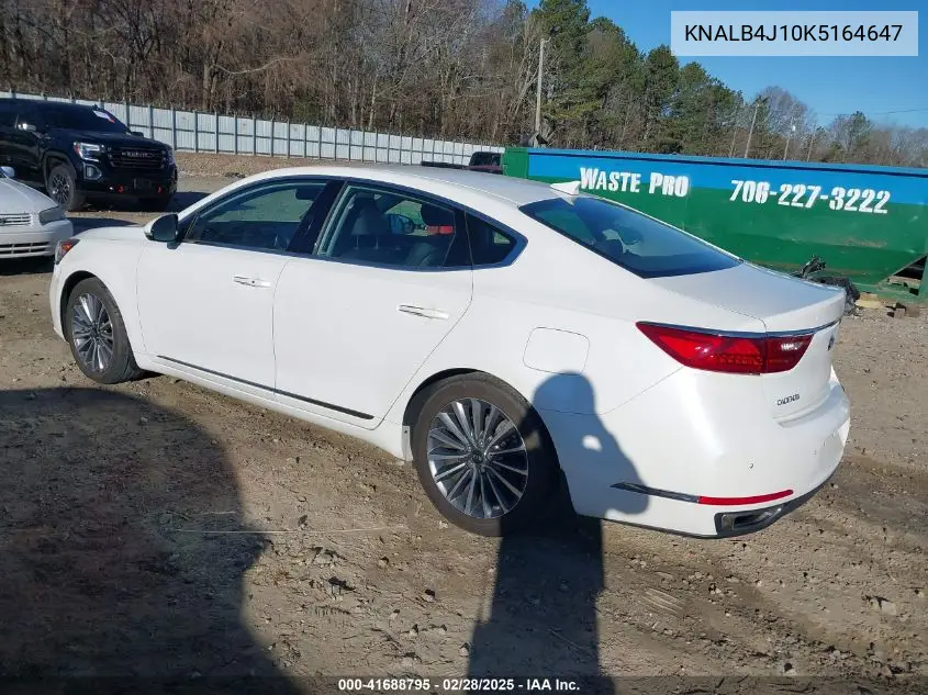 2019 Kia Cadenza Premium VIN: KNALB4J10K5164647 Lot: 41688795