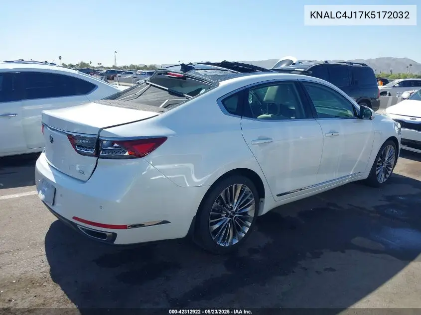 2019 Kia Cadenza Limited VIN: KNALC4J17K5172032 Lot: 42312922