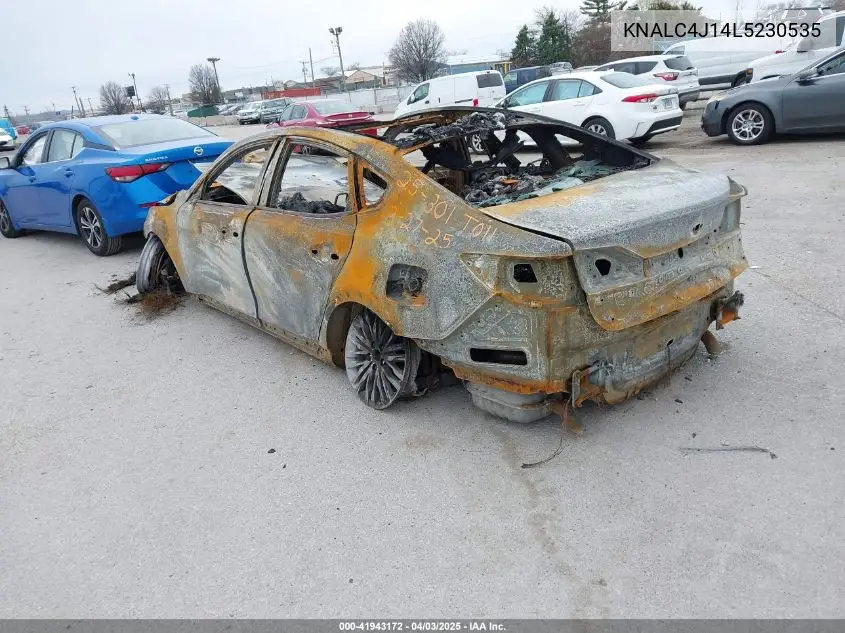 2020 Kia Cadenza Technology VIN: KNALC4J14L5230535 Lot: 41943172