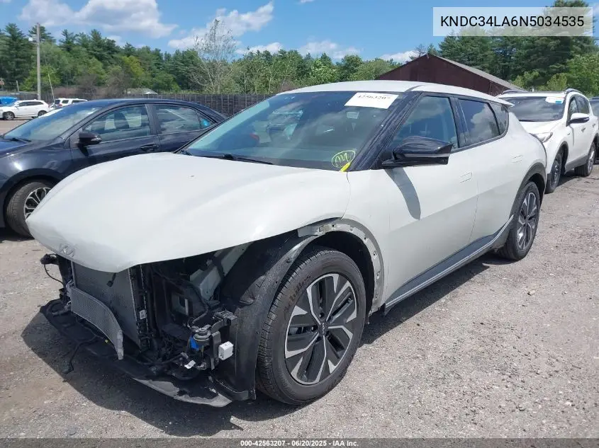 2022 Kia Ev6 Wind VIN: KNDC34LA6N5034535 Lot: 42563207