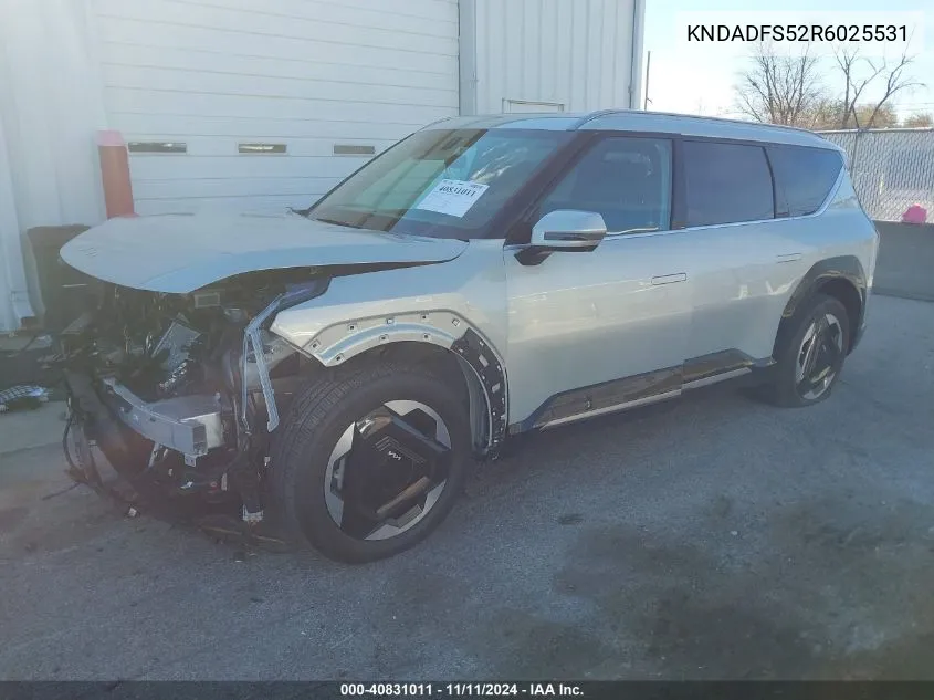 2024 Kia Ev9 Land VIN: KNDADFS52R6025531 Lot: 40831011