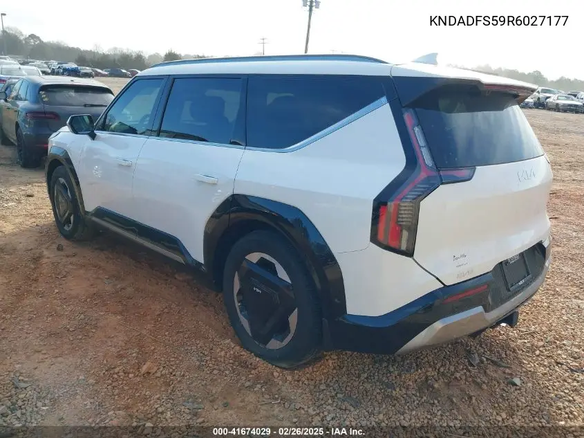 2024 Kia Ev9 Land VIN: KNDADFS59R6027177 Lot: 41674029