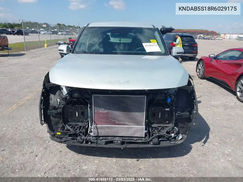 2024 Kia Ev9 Light Long Range VIN: KNDAB5S18R6029175 Lot: 41689113