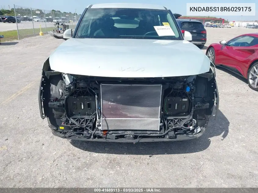 2024 Kia Ev9 Light Long Range VIN: KNDAB5S18R6029175 Lot: 41689113