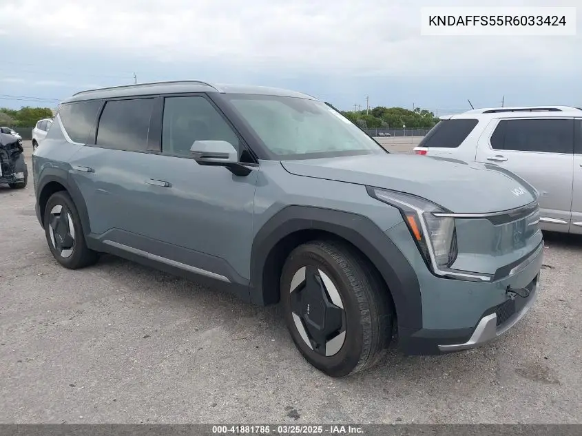2024 Kia Ev9 Wind VIN: KNDAFFS55R6033424 Lot: 41881785