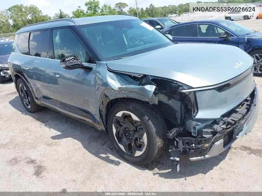 2024 Kia Ev9 Land VIN: KNDADFS53R6026624 Lot: 42238568