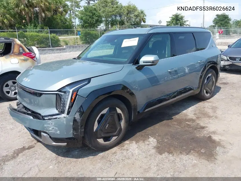 2024 Kia Ev9 Land VIN: KNDADFS53R6026624 Lot: 42238568