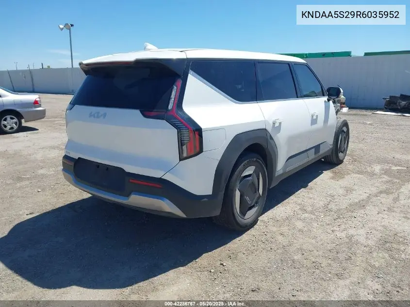 2024 Kia Ev9 Light Short Range VIN: KNDAA5S29R6035952 Lot: 42286767